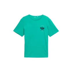 TOM TAILOR Majica marine/turkizna/bela