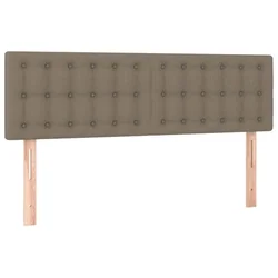 Vidaxl Posteljno vzglavje taupe 144x5x78/88 cm blago