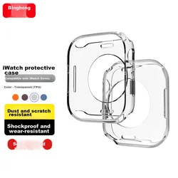 Binghong Zaštitna maska za pametni sat za Apple Watch SE 3, Providna