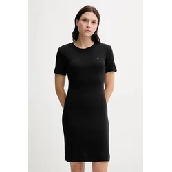 Bombažna obleka Tommy Hilfiger