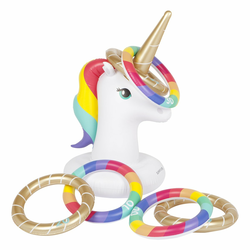 sunnylife® igračka na napuhavanje ring toss unicorn