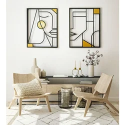 Metalna slika Two soul mates 60x80