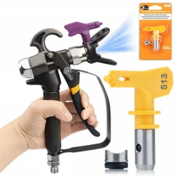 shumee Rosfix Rosfix TurboJet TJ1 pištola za pršenje barve + šoba za barvo Rosfix Ultra Spray Model 513