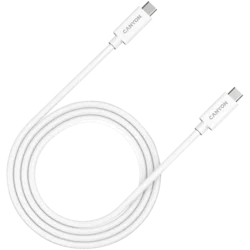 CANYON UC-44, cable, U4-CC-5A1M-E, USB4 TYPE-C to TYPE-C cable assembly 40G 1m 5A 240W(ERP) with E-MARK, CE, ROHS, white