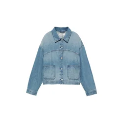 Pull&Bear Prehodna jakna moder denim