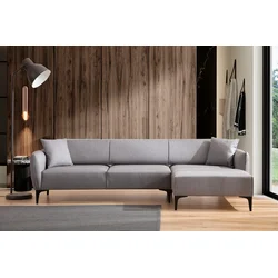 Atelier del Sofa Ugaona garnitura Belissimo 95x67x270cm Siva