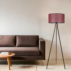 Opviq Podna lampa Fisco, 155 cm, E27, Crna