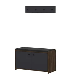 Hanah Home Zen Anthracite Cipelarnik, Crno-Braon