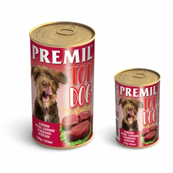 Premil TOP DOG GOVEDINA - konzerve - vlazna hrana za pse 1240g