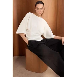 Trendyol Milla Ženska majica TWOSS26TS00047, Bela