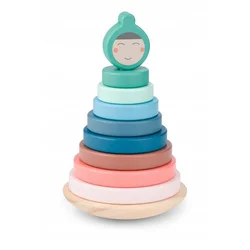 shumee BS Toys, lesena sestavljanka za razvrščanje - ravnotežni stolp