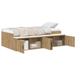 vidaXL vidaXL okvir postelje Artisan hrast 90x200 cm, (22081828)