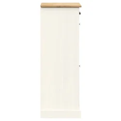 Ormarić za cipele VIGO 60x35x96 cm bijeli od masivne borovine