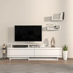 Hanah Home TV Komoda Tammy, 180x54x36,8 cm, Bela