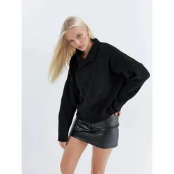 My fashion Pulover Pullover črna