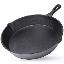 shumee Litoželezna ponev za plinski indukcijski žar, kamin za pečico, plošča 25 cm
