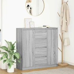 Komoda s ladicama siva sonoma 100,5x35x98,5cm konstruirano drvo