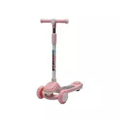 Trotinet dečiji sa 3 točka model tt-1002 roza/bela ( 540122 )