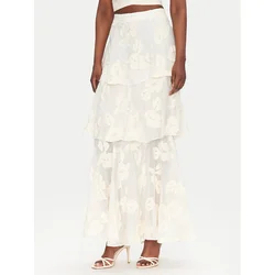 ACCESS FASHION Maxi krilo 53-6025-558 Écru Regular Fit