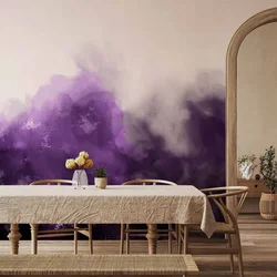 shumee Foto tapeta - Akvarelna različica - vijolična