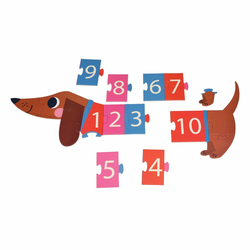 Sestavljanka (število koščkov 16) Sausage Dog – Rex London