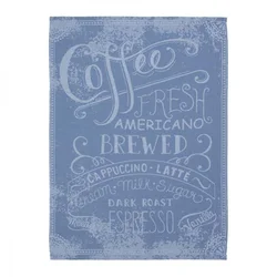 Kuhinjska krpa 50 x 70 cm, Coffee fresh - modra