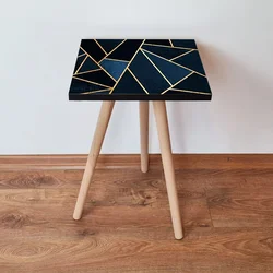 Hanah Home Klub sto Shp321, 35x42x35 cm, Tamnoplavi