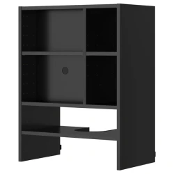 METOD Zid.okv.elem. za ugradni aspirator, Crnosiva, 60x37x80 cm