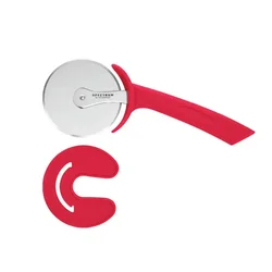 SCANPAN Kolesce za pizzo Spectrum/rdeče/inox, PP