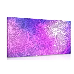 Slika indijska Mandala z galaktičnim ozadjem - 90x60