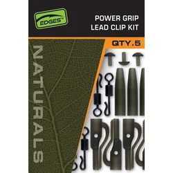 Edges Naturals Power Grip Lead clip kit x 5 (CAC843)