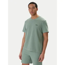 BOSS Majica Waffle 50535891 Zelena Regular Fit