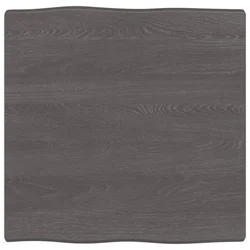 Stolna ploča tamnosmeđa 60x60x(2-4) cm obrađena hrastovina