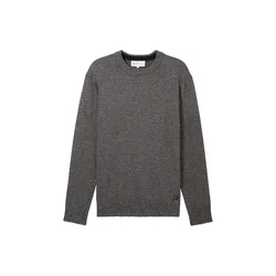 TOM TAILOR DENIM Pulover  antracit / črna