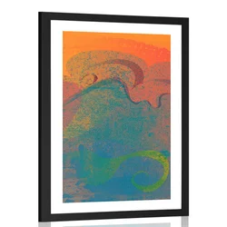 Plakat s paspartujem abstrakcija morja - 20x30 no frame
