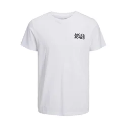 JACK & JONES Majica JJECorp črna/bela
