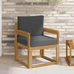 2 Komad Set vanjskih sofa Poliester Bijela i Antracit