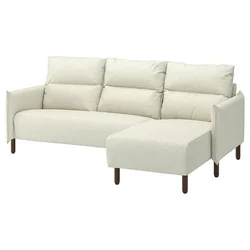 MANNARP Sofa trosed s lenjivcem, Gunnared bež