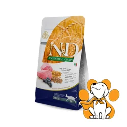 N&D Ancestral Grain Adult Lamb, Spelt, Oats & Blueberry Recipe 1,5kg, Za Mačke