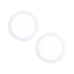 Eglo 32387 - KOMPLET 2x LED ugradnih plafonskih svetiljki FUEVA LED/15,5W/230V