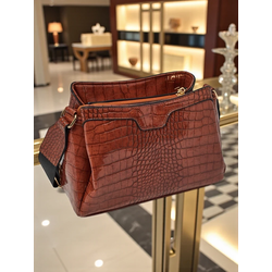 Resti Patent Leather Small Womens Eco-Leather Bag Midnight Fern