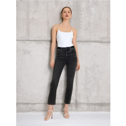 Sinsay - Straight mid rise farmerke - crno