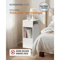 Songmics Nočna omarica 30x25x594 cm bela
