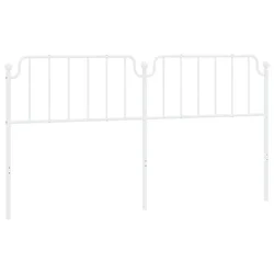 Vidaxl Kovinsko nadomestno vzglavje belo 193 cm