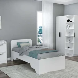 Hanah Home Ram za krevet Luses, 94.4x193.6x80 cm, Beli