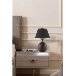Opviq Stona lampa E27 Socket, Crno-Zlatna