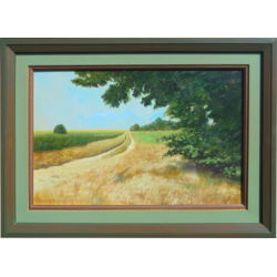 Put za selo, Ulje na platnu, 40 x 60 cm
