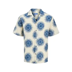 Jack & Jones Premium Srajca JPRBLUBILBAO  ecru / modra