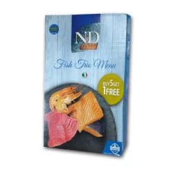 N&D Vlažna hrana za mačke Can Cat Natural Fish Trio Menu, 6 komada