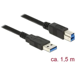 USB 3.0 kabel 1,5 m AM-BM črn